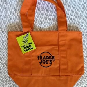 Trader Joe's Orange Canvas Tote